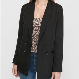 Express Double Breasted Boyfriend Blazer
